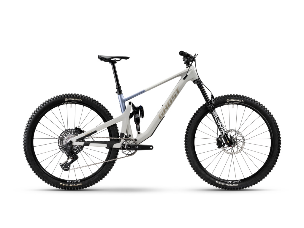 GHOST Riot Trail CF Full Party Silver Stone/Ocean Blue Glossy 2026 - L