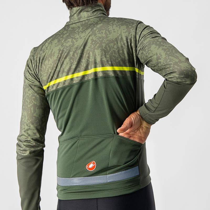 Castelli 21505 FINESTRE vojenská zelená žltá - M