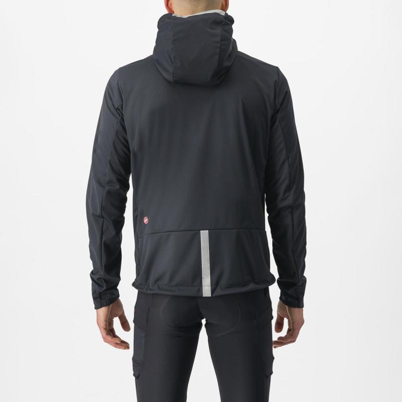 Castelli 23523 TRAIL HOODIE svetlá čierna - XL