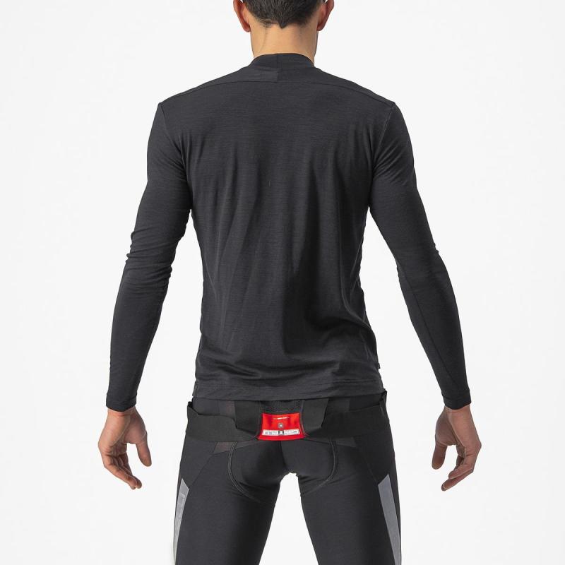 Castelli 22532 BANDITO WOOL LS čierna