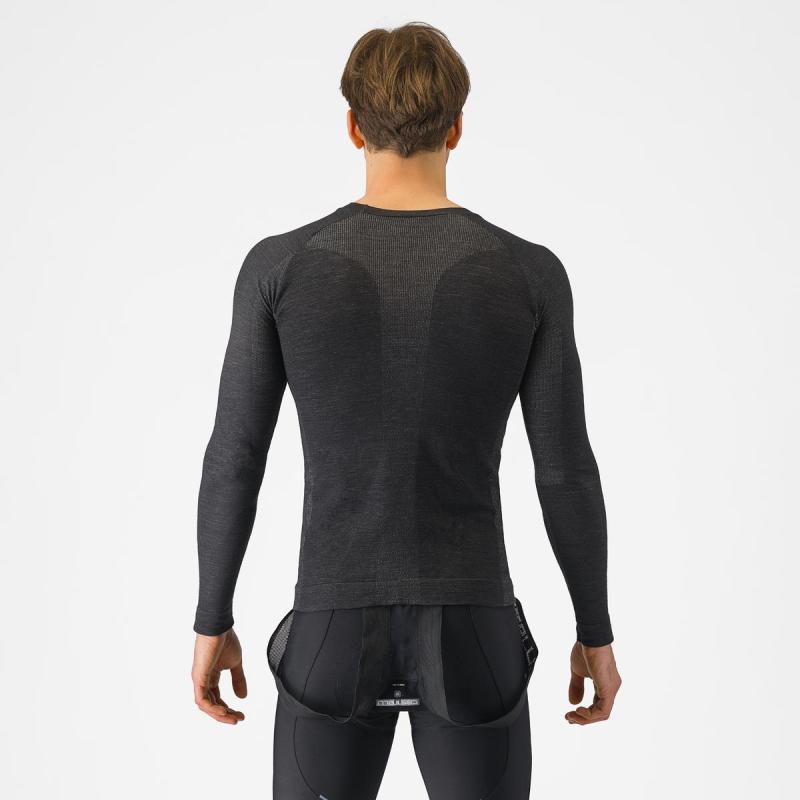 Castelli 24527 MERINO SEAMLESS čierna - S/M