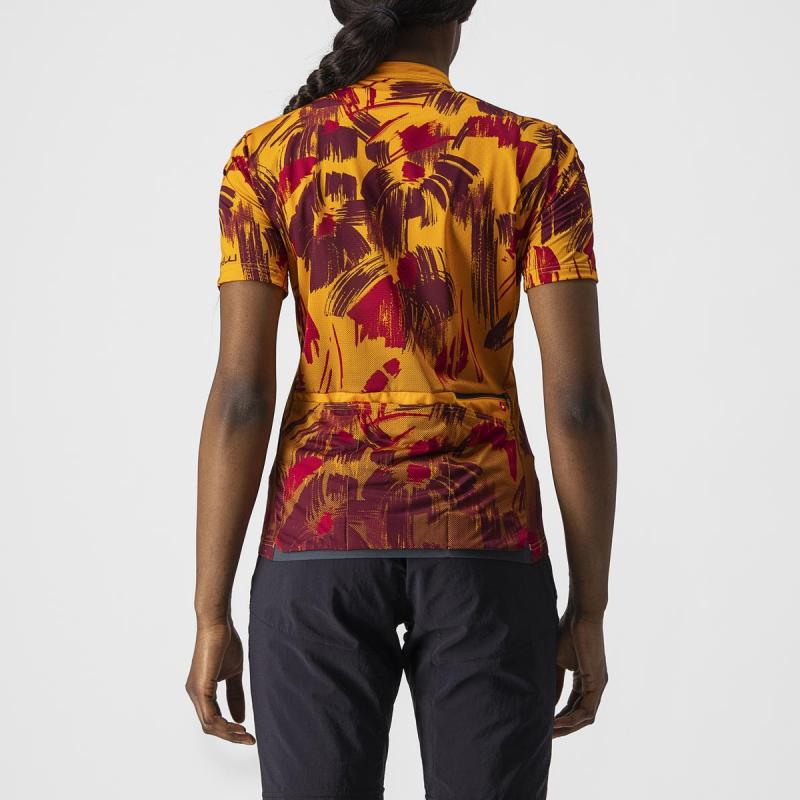 Castelli 22085 UNLTD SENTIERO zlato oranžová/červená