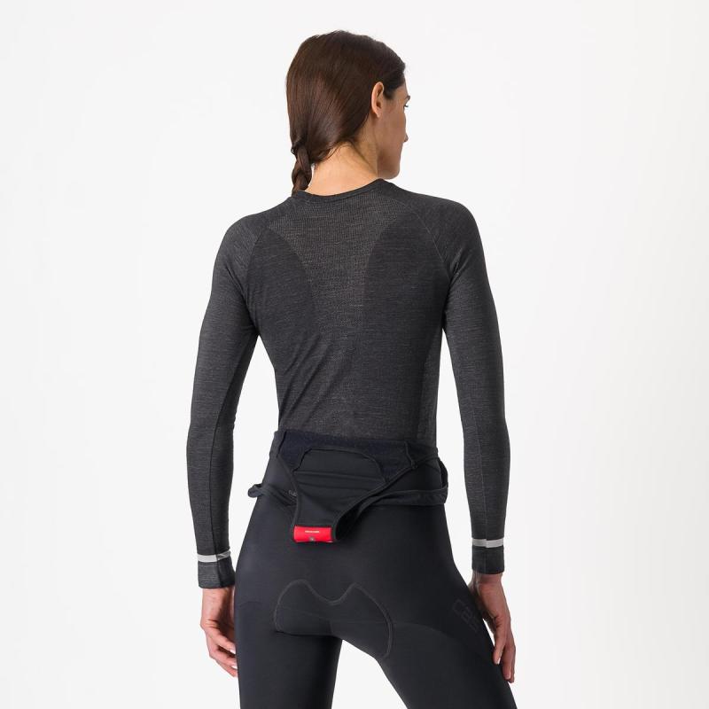 Castelli 24555 MERINO SEAMLESS W čierna