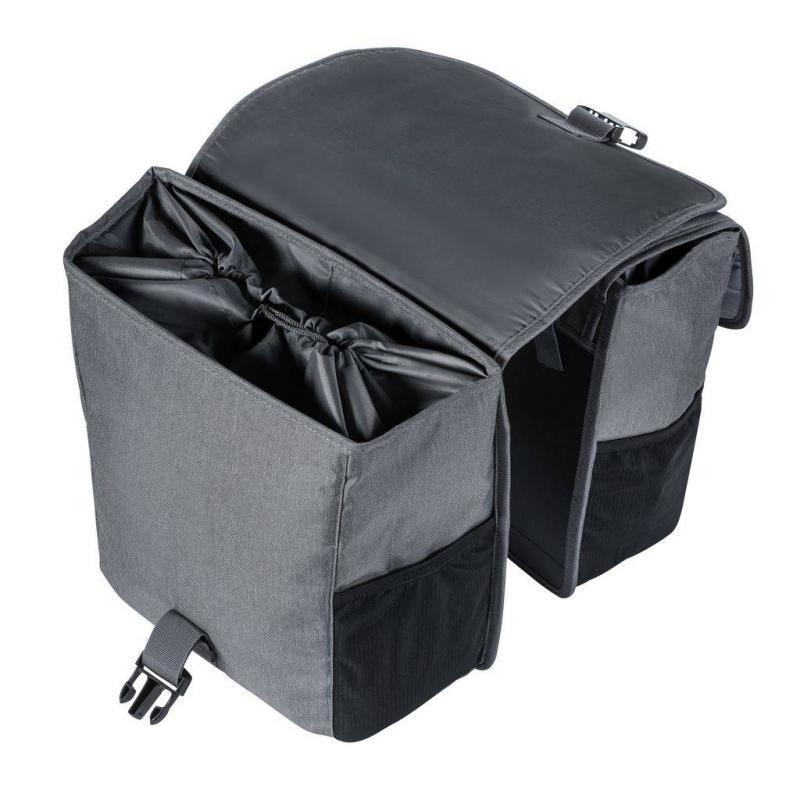 Basil GO DOUBLE BAG šedá