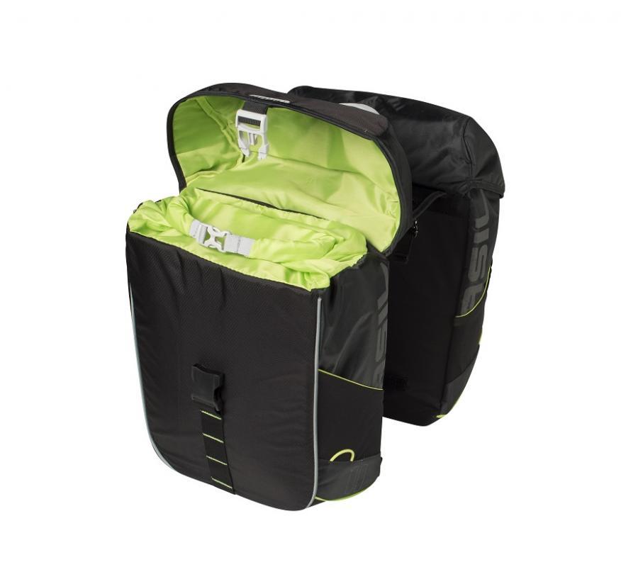 Basil MILES DOUBLE BAG Čierna/limeta