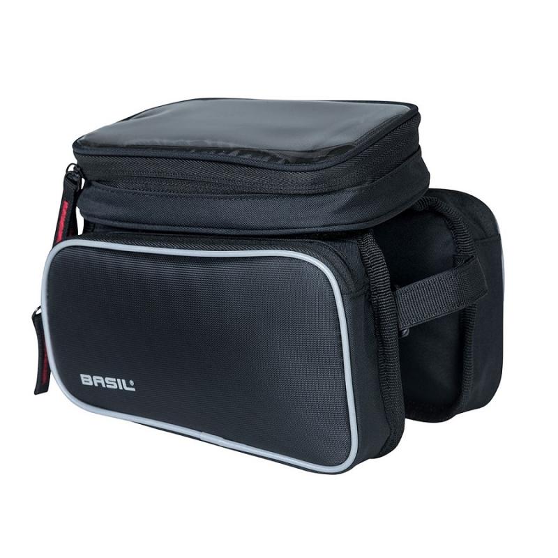 Basil SPORT DESIGN TOP TUBE FRAME BAG DOUBLE M čierna