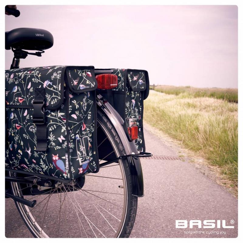 Basil WANDERLUST-DOUBLE BAG Charcoal