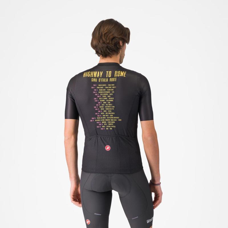 Castelli 10814 #GIRO HIGHWAY TO ROME čierny - L