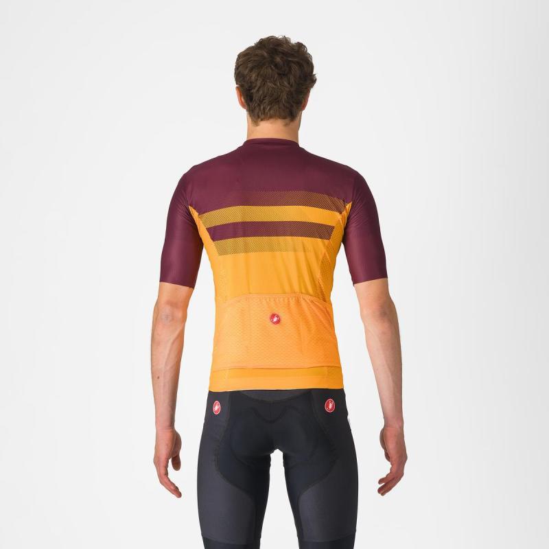 Castelli 25017 SIMBOLO žlto bordová