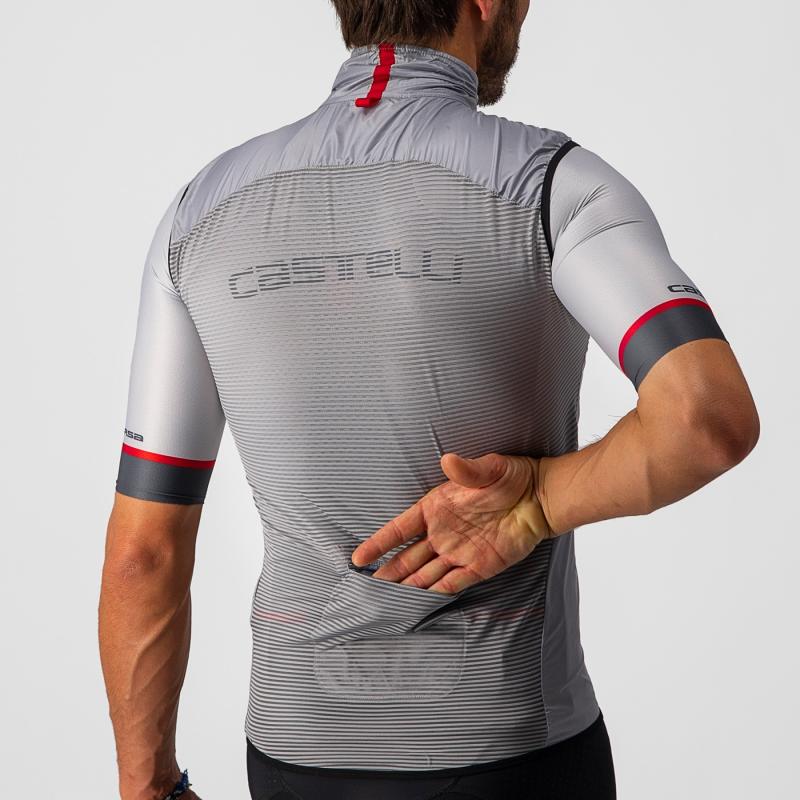 Castelli 20057 ARIA VEST šedo strieborná