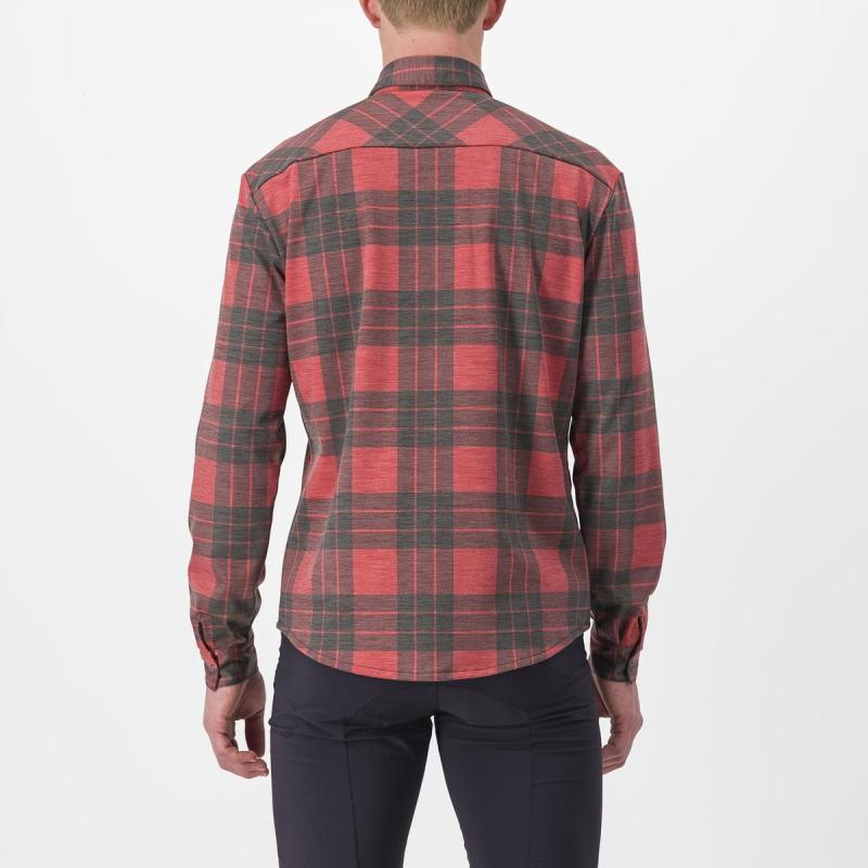 Castelli 23524 UNLIMITED FLANNEL červená pompejska - M