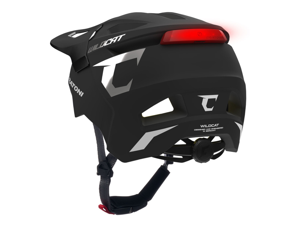 Detská prilba CRATONI WildCat LED Black Matt