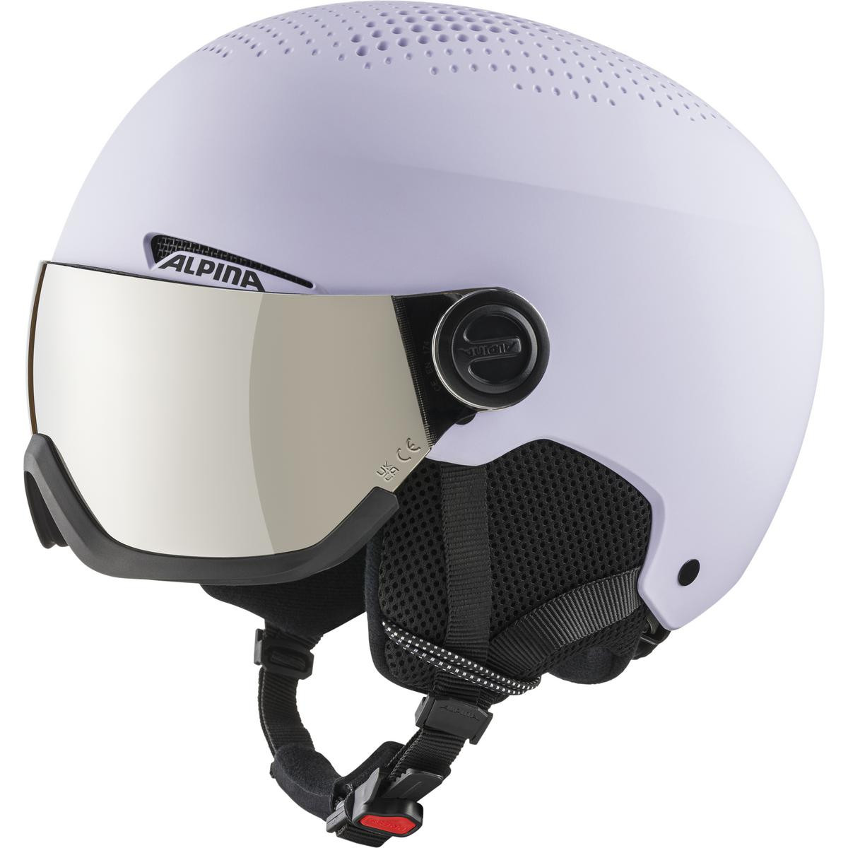 ALPINA Lyžiarska prilba ARBER VISOR lillac matt - M (54-58cm)