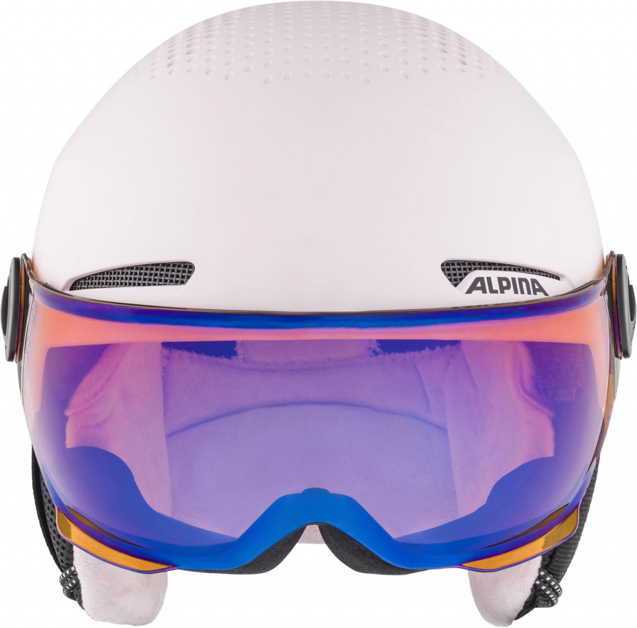 ALPINA Juniorská lyžiarska prilba ZUPO VISOR Q-LITE rose matt - XS (48-52 cm)