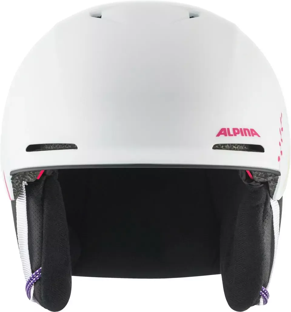 ALPINA Detská lyžiarska prilba BRIX JR white-graphic matt - S (48-52 cm)