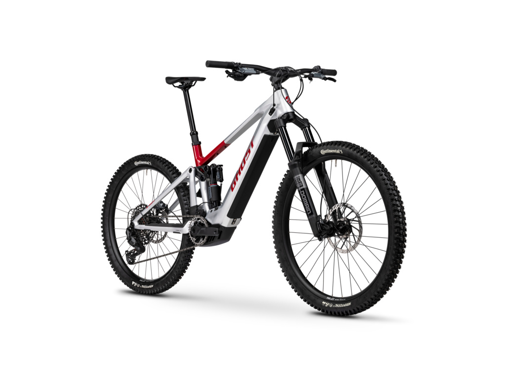 GHOST E-Riot CF Advanced Rebel Red/Misty Grey Glossy 2026 - L