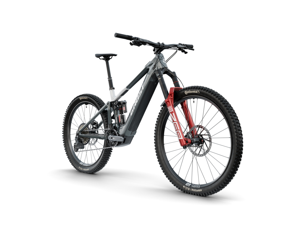 GHOST E-Riot CF Full Party Ud Carbon-Mist Blue/Pure Elegance Glossy 2026 - L