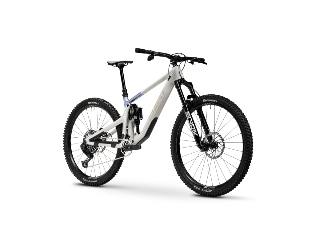 GHOST Riot Trail CF Full Party Silver Stone/Ocean Blue Glossy 2026 - L