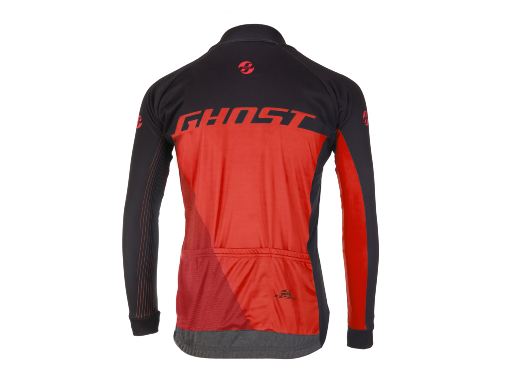 Dres s dlhým rukávom GHOST Performance Evo Black/Red