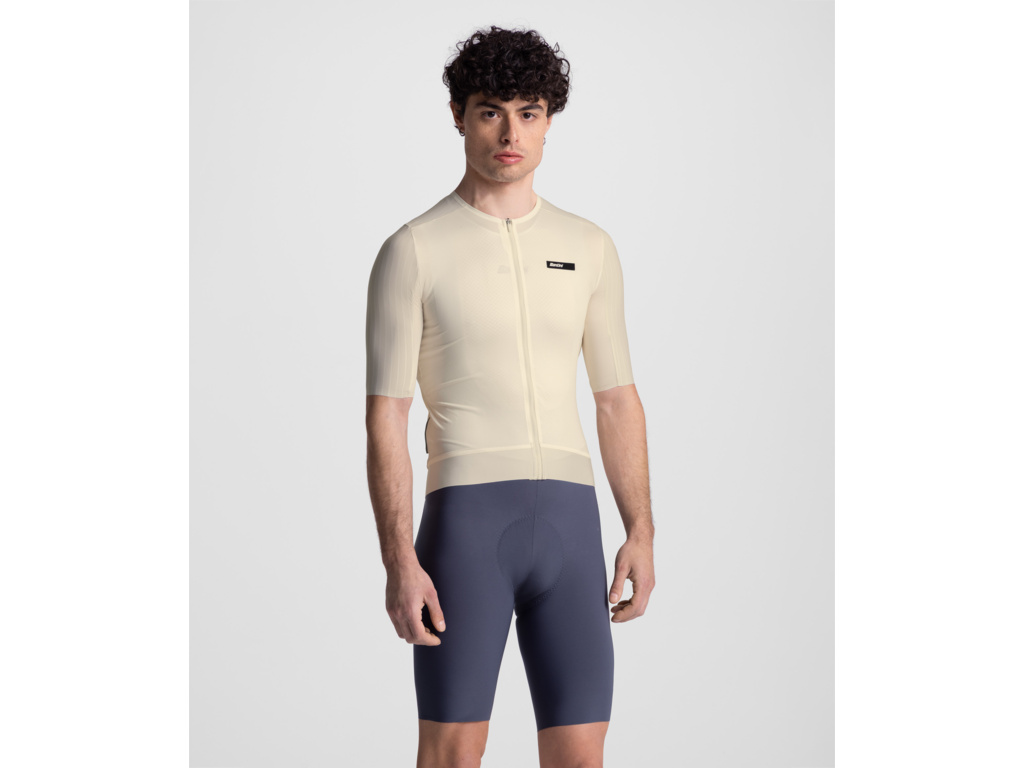 Unisex dres SANTINI Aero Race Panna Cota