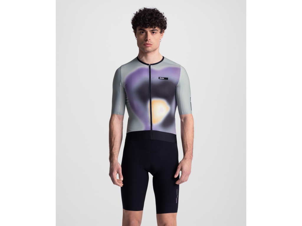 Unisex dres SANTINI Aero Race Grey - L