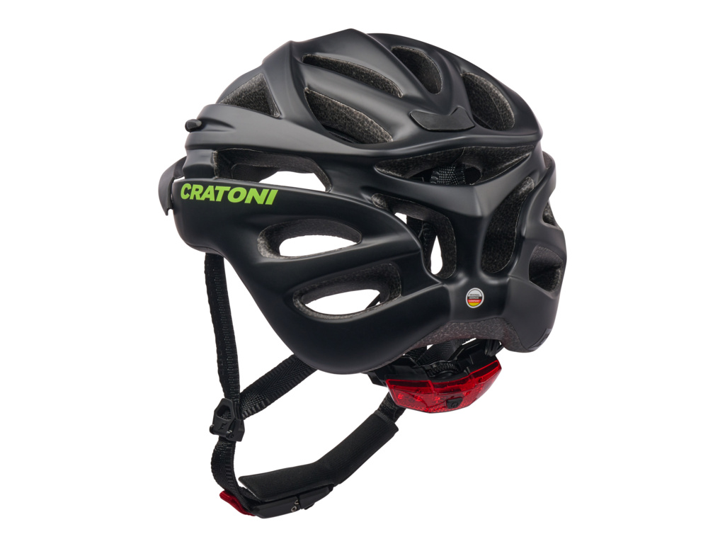 Detská Prilba CRATONI Pacer JR. Black/Lime Matt 2025 - S/M (54-58cm)