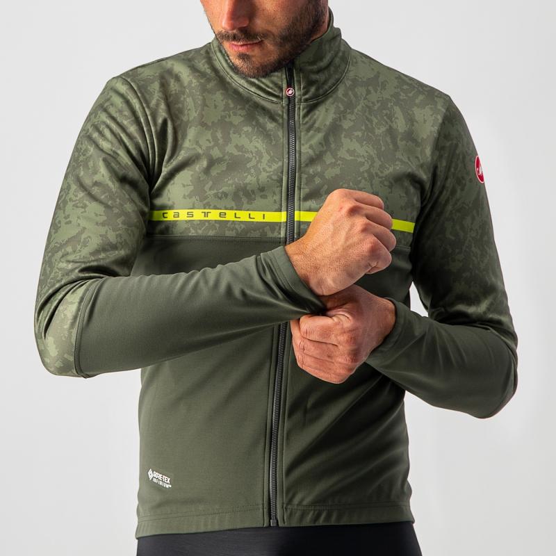 Castelli 21505 FINESTRE vojenská zelená žltá - M