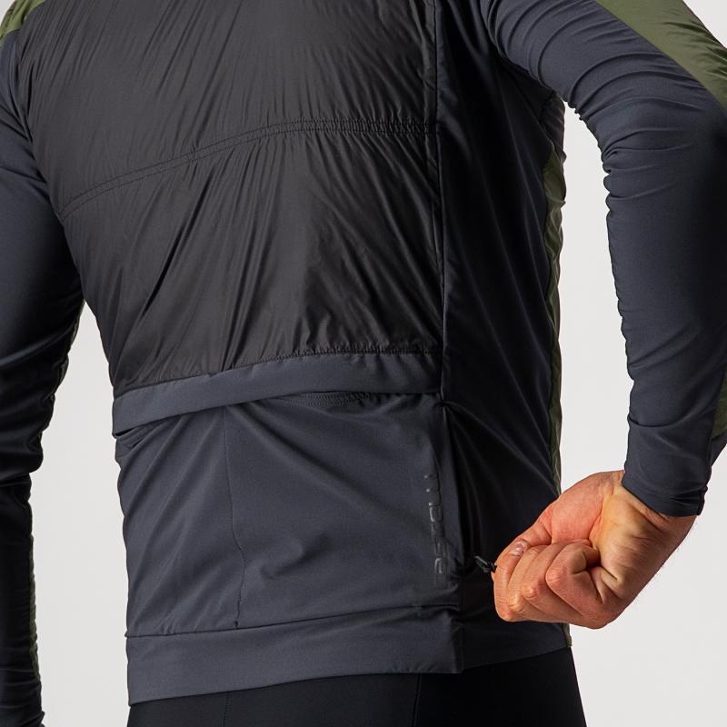 Castelli 21507 UNLIMITED PUFFY vojenská zelená