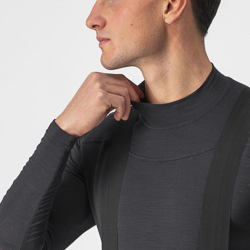 Castelli 22532 BANDITO WOOL LS čierna