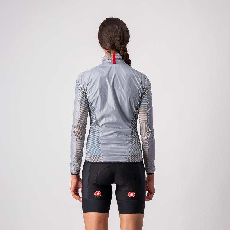 Castelli 20089 ARIA SHELL W strieborná šedá