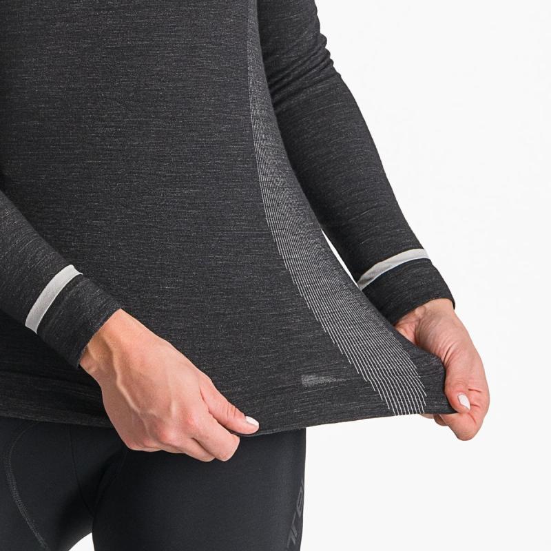Castelli 24555 MERINO SEAMLESS W čierna
