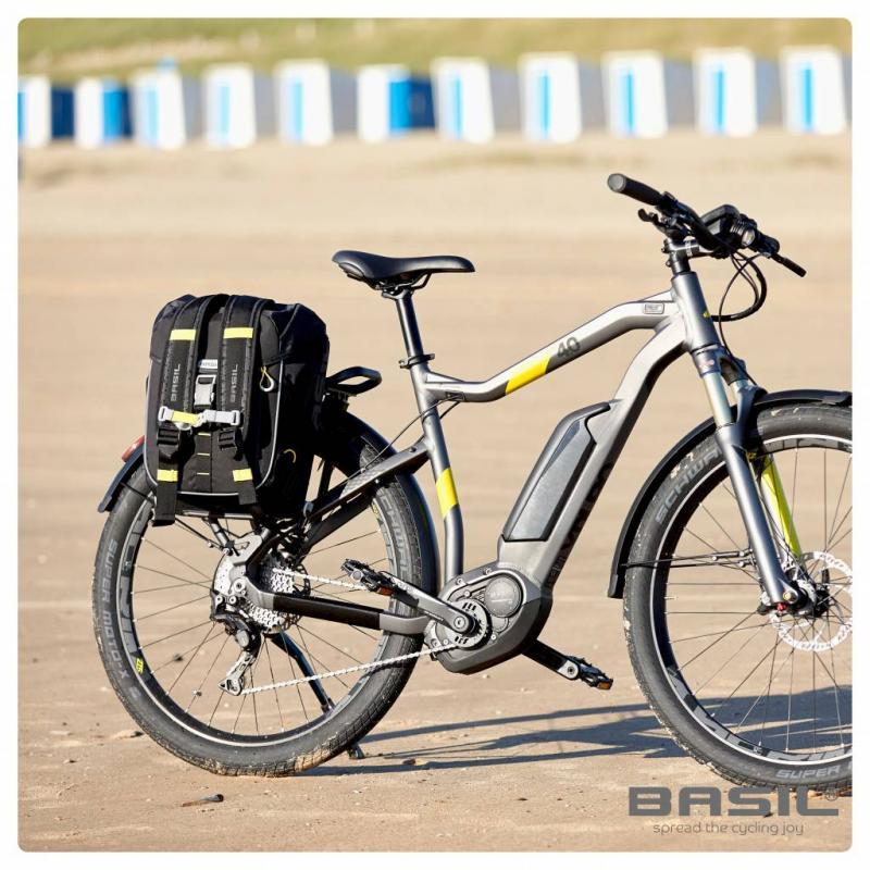 Basil MILES DOUBLE BAG Čierna/limeta