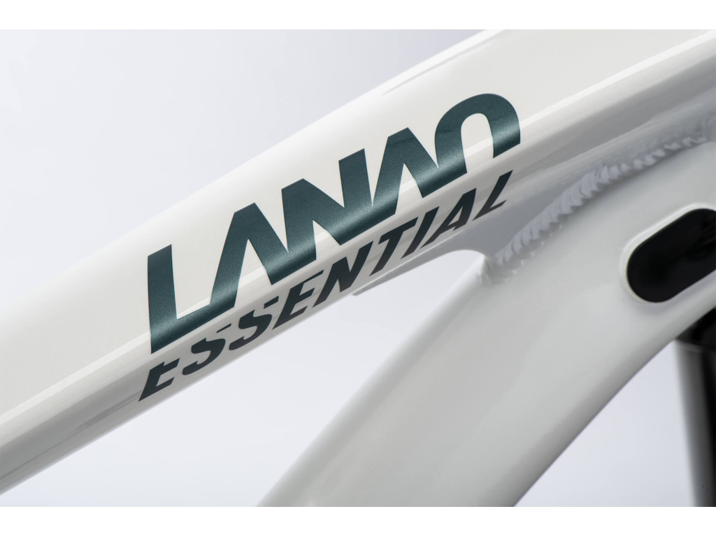 GHOST Lanao Essential 27.5 Pearl White/Metallic Green Gloss 2025 - XS