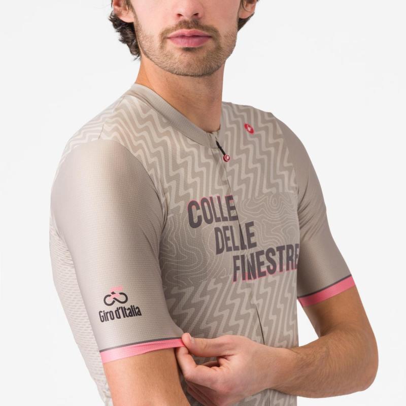 Castelli 10812 #GIRO COLLE DELLE FINESTRE béžový