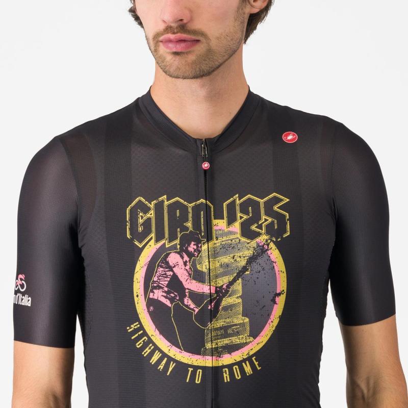 Castelli 10814 #GIRO HIGHWAY TO ROME čierny - L