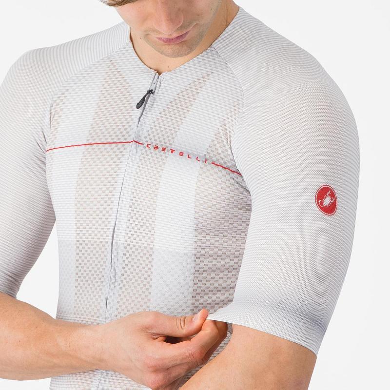 Castelli 25011 CLIMBER´S A/C strieborno šedý - L