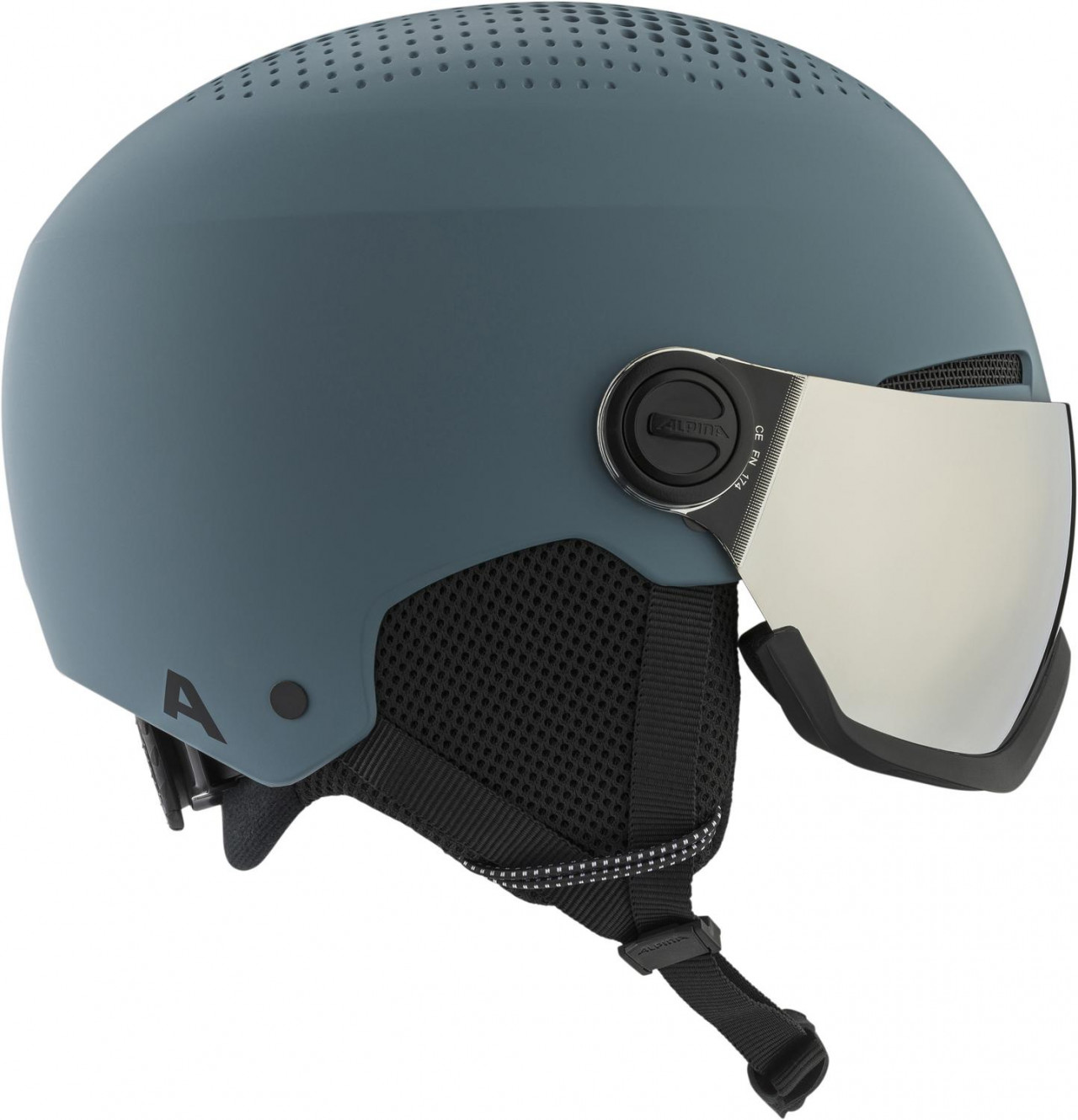 ALPINA Lyžiarska prilba ARBER VISOR Q-LITE dirt-blue - L (58-62 cm)