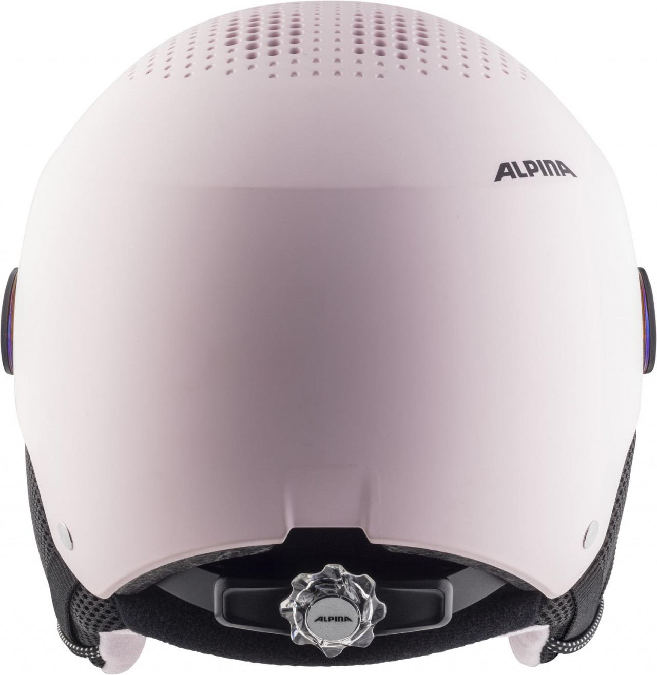 ALPINA Juniorská lyžiarska prilba ZUPO VISOR Q-LITE rose matt - XS (48-52 cm)
