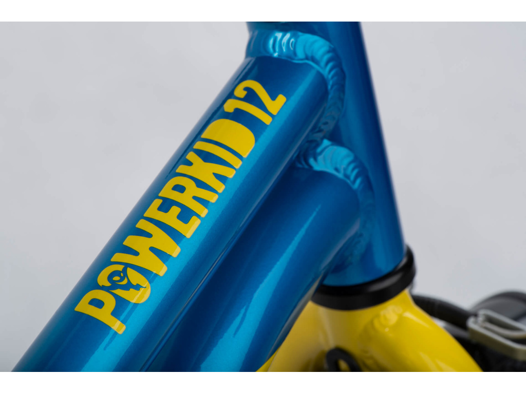 GHOST Powerkid 12 Metallic Blue/Metallic Yellow Gloss 2025