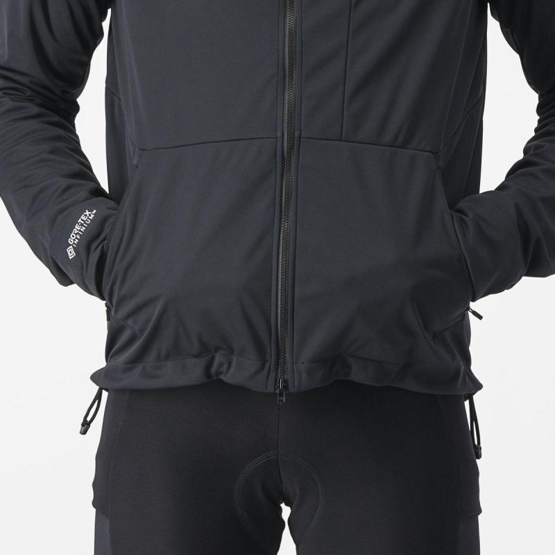 Castelli 23523 TRAIL HOODIE svetlá čierna - XL