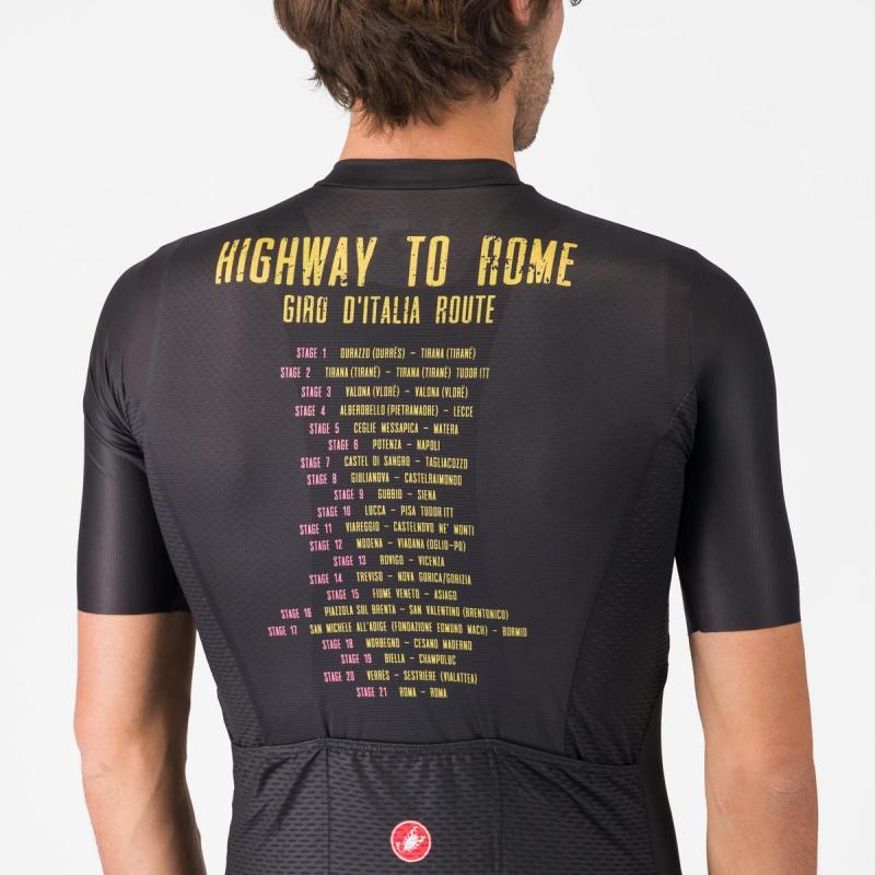 Castelli 10814 #GIRO HIGHWAY TO ROME čierny - L