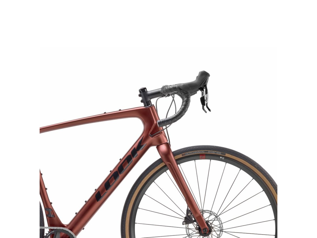 LOOK 765 Gravel Disc Red Dust Metallic Satin Apex 1X12 Shimano Wh-RS 370 2025 - XS