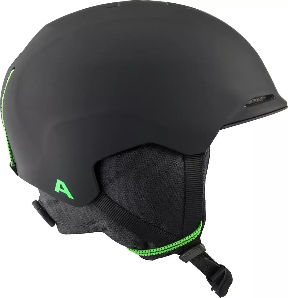 ALPINA Detská lyžiarska prilba BRIX JR black-neon matt - M (51-55 cm)