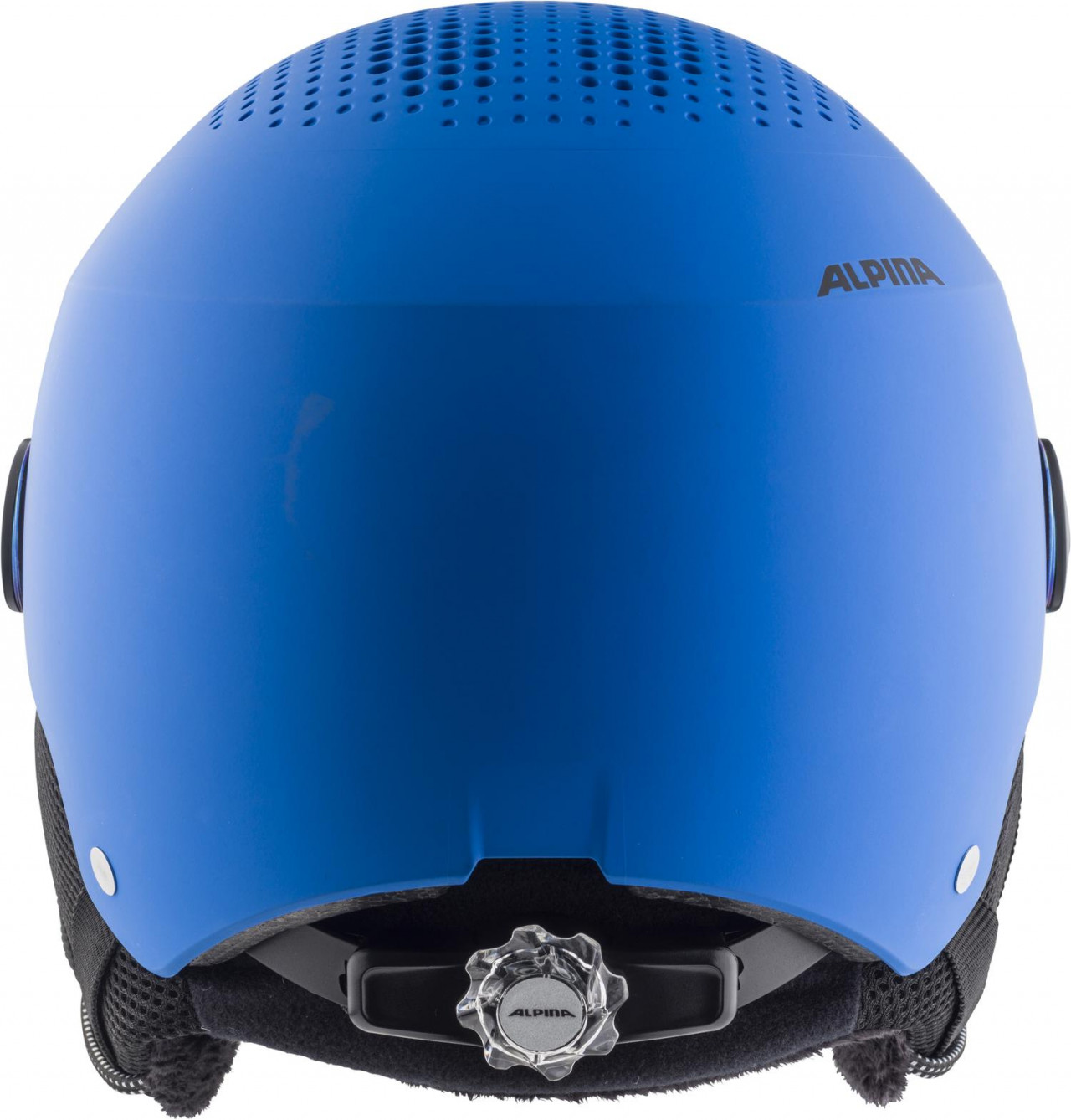 ALPINA Juniorská lyžiarska prilba ZUPO VISOR modrá matná - L (54-58 cm)