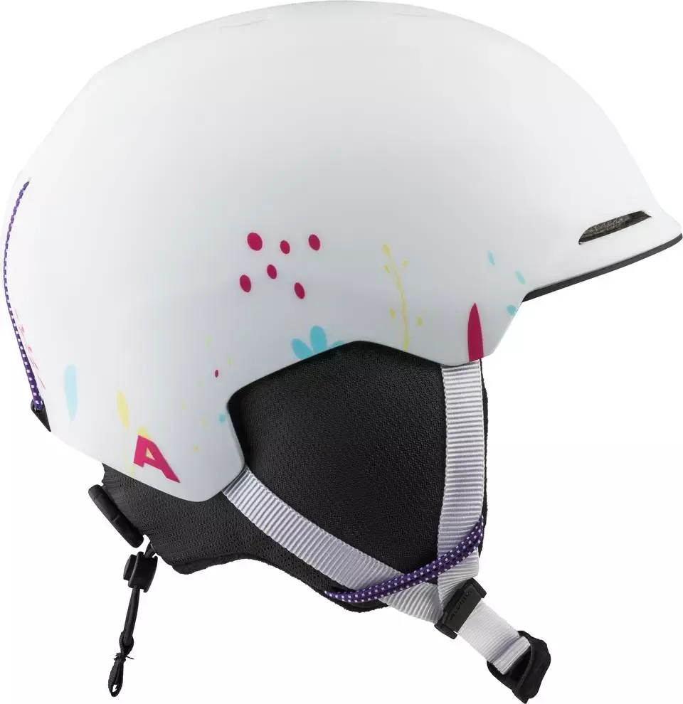 ALPINA Detská lyžiarska prilba BRIX JR white-graphic matt - S (48-52 cm)
