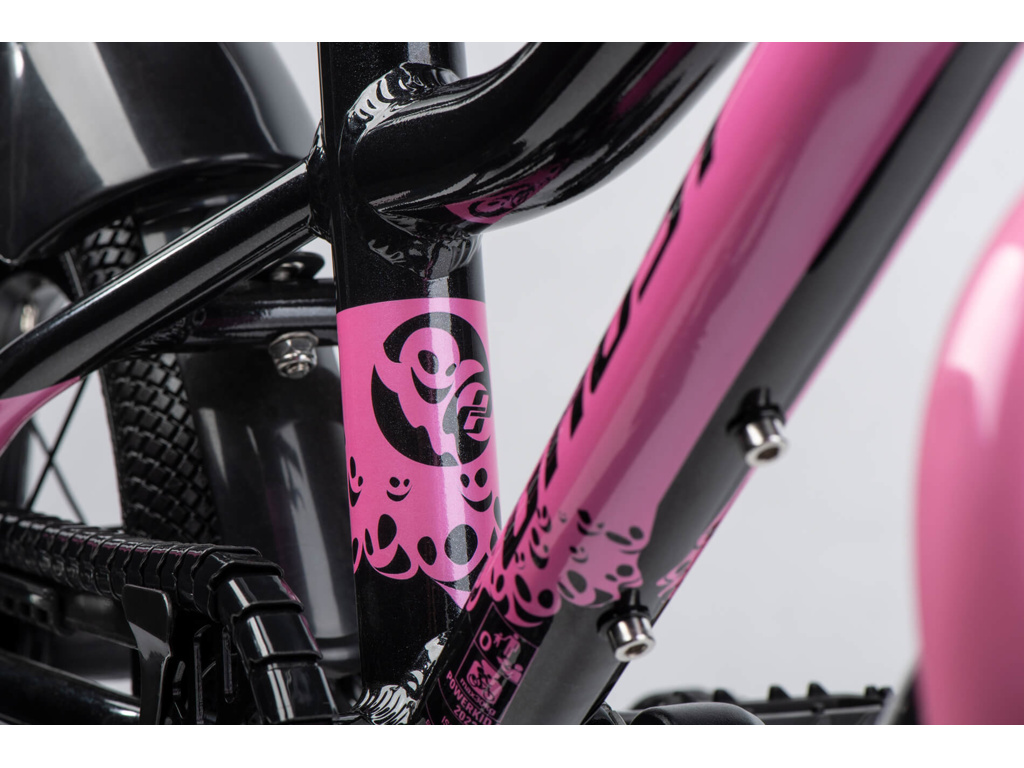 GHOST Powerkid 12 Metallic Black/Pearl Pink Gloss 2025