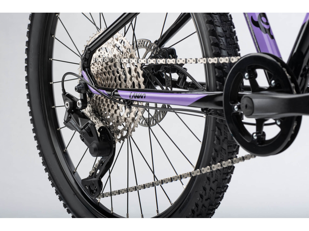 GHOST Lanao 24 Full Party Black/Metallic Purple Gloss 2025