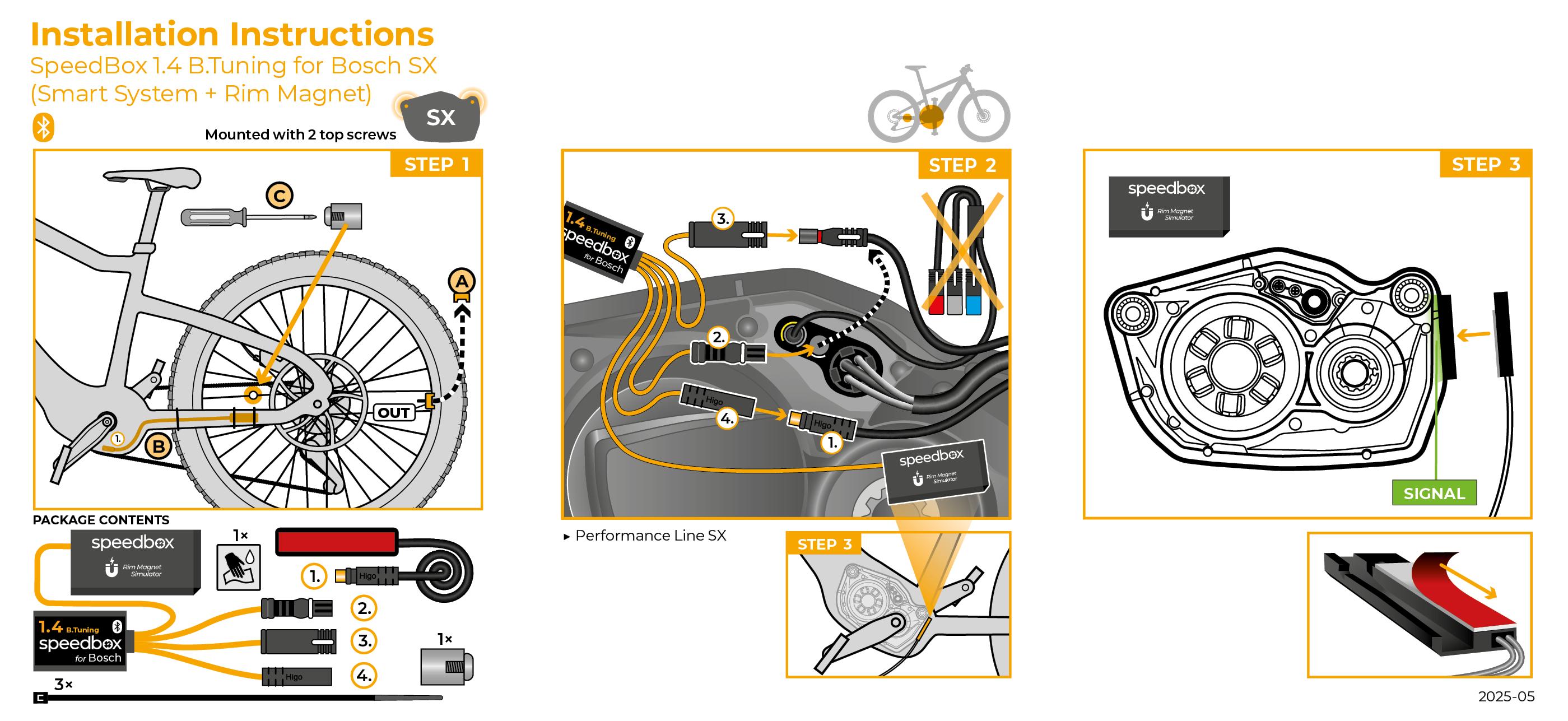 SpeedBox 1.4 B.Tuning pre Bosch SX (Smart System Gen.4 + Rim Magnet)