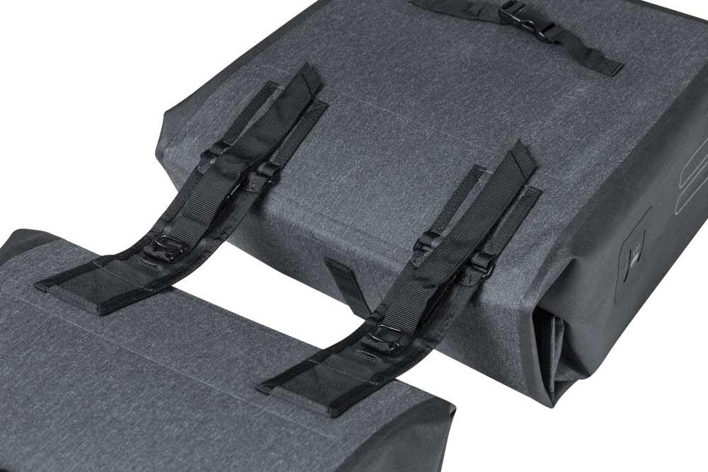 Basil URBAN DRY DOUBLE BAG šedá