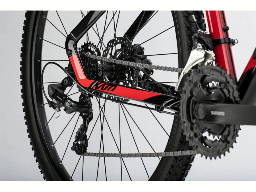 GHOST Kato Base 27.5 Black/Red Gloss 2025 - XS